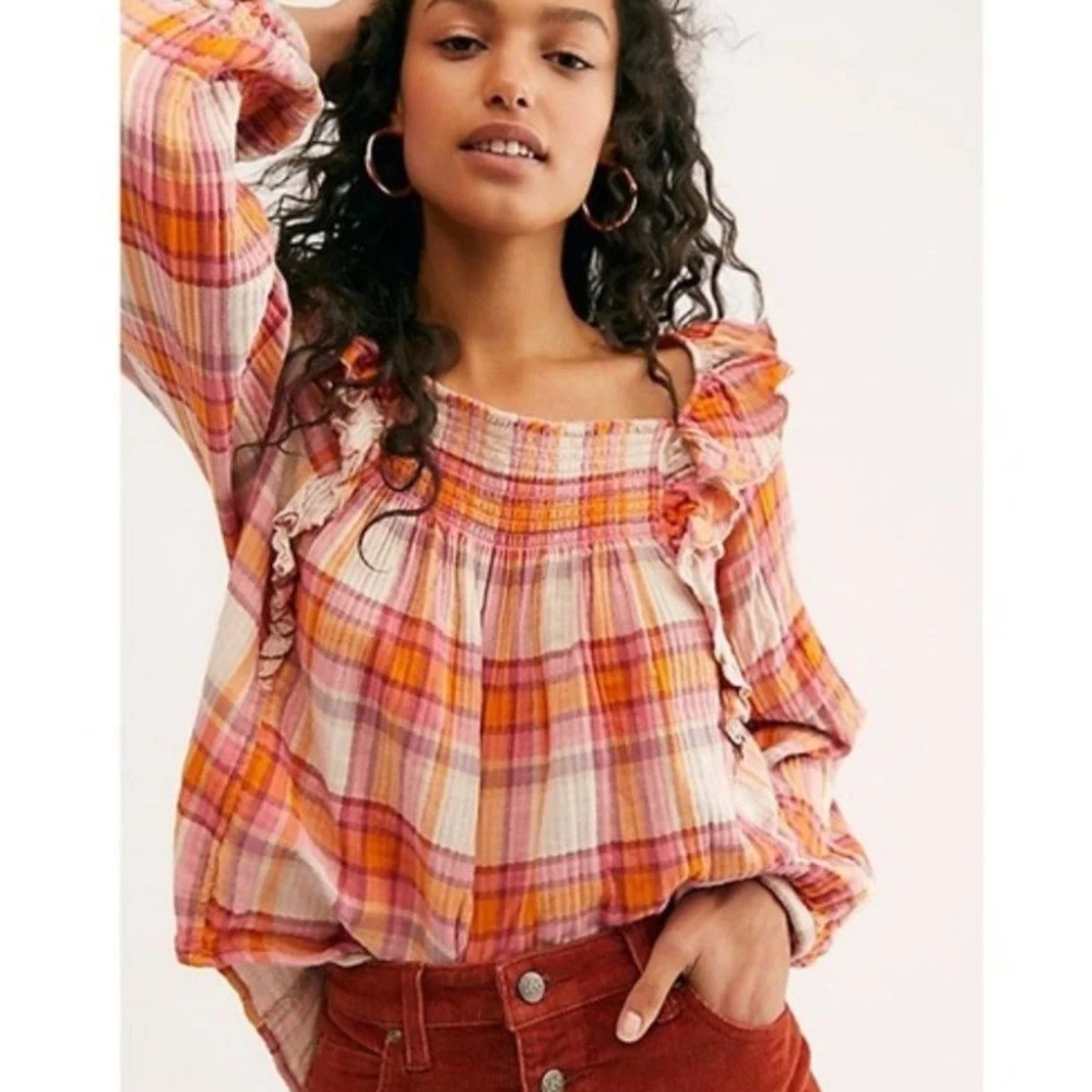 FREE PEOPLE We The Free Siena Plaid Pullover - Picture 6 of 14